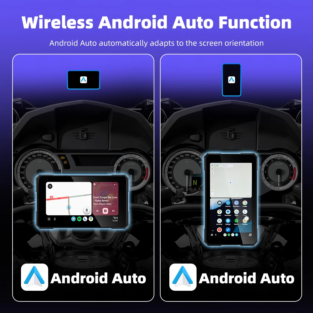 EKIY 5-Zoll-Rotationsbildschirm für kabelloses Carplay, Android, Auto – Bild 3