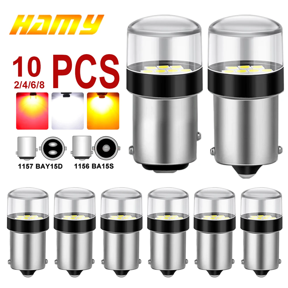 1156 BA15S 1157 BAY15D Led-lampen 12V 3030 Chips 6500K Weiß Super Helle Auto Schwanz blinker Parkplatz