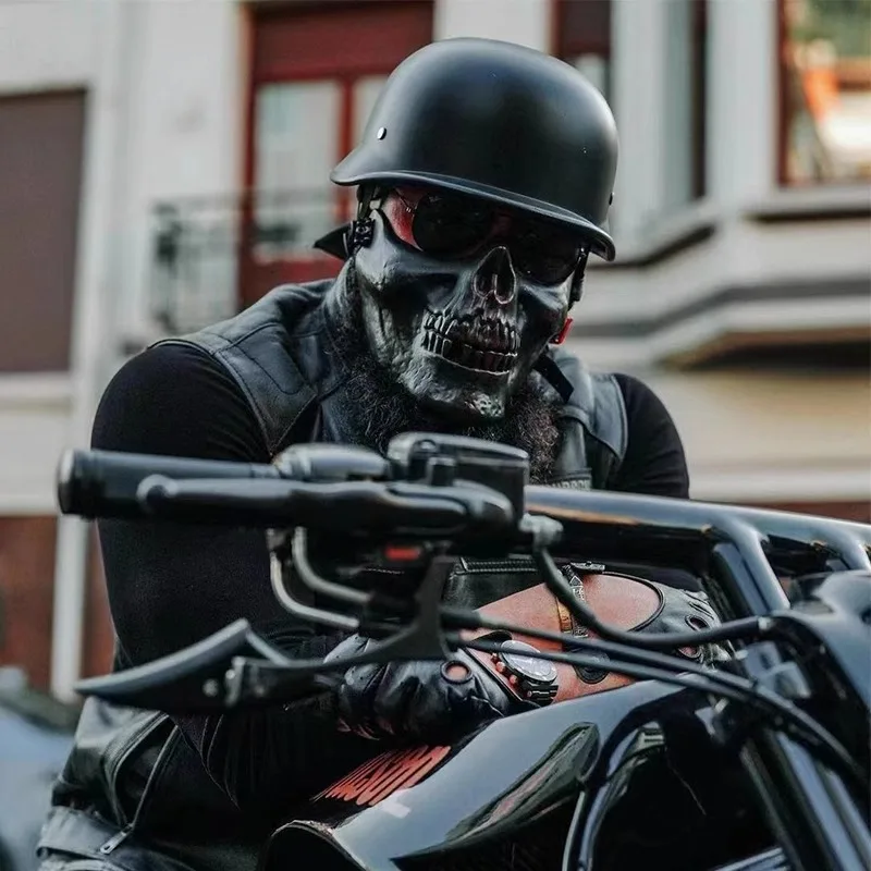 15, deutscher Vintage-Halbhelm, Halbhelm im japanischen Stil – Bild 3