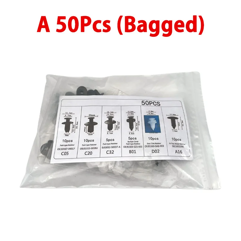 Auto Fastener Clip Sortiment Auto Körper Push Retainer Pin Niet Stoßstange Tür Trim Panel Fastener Kit