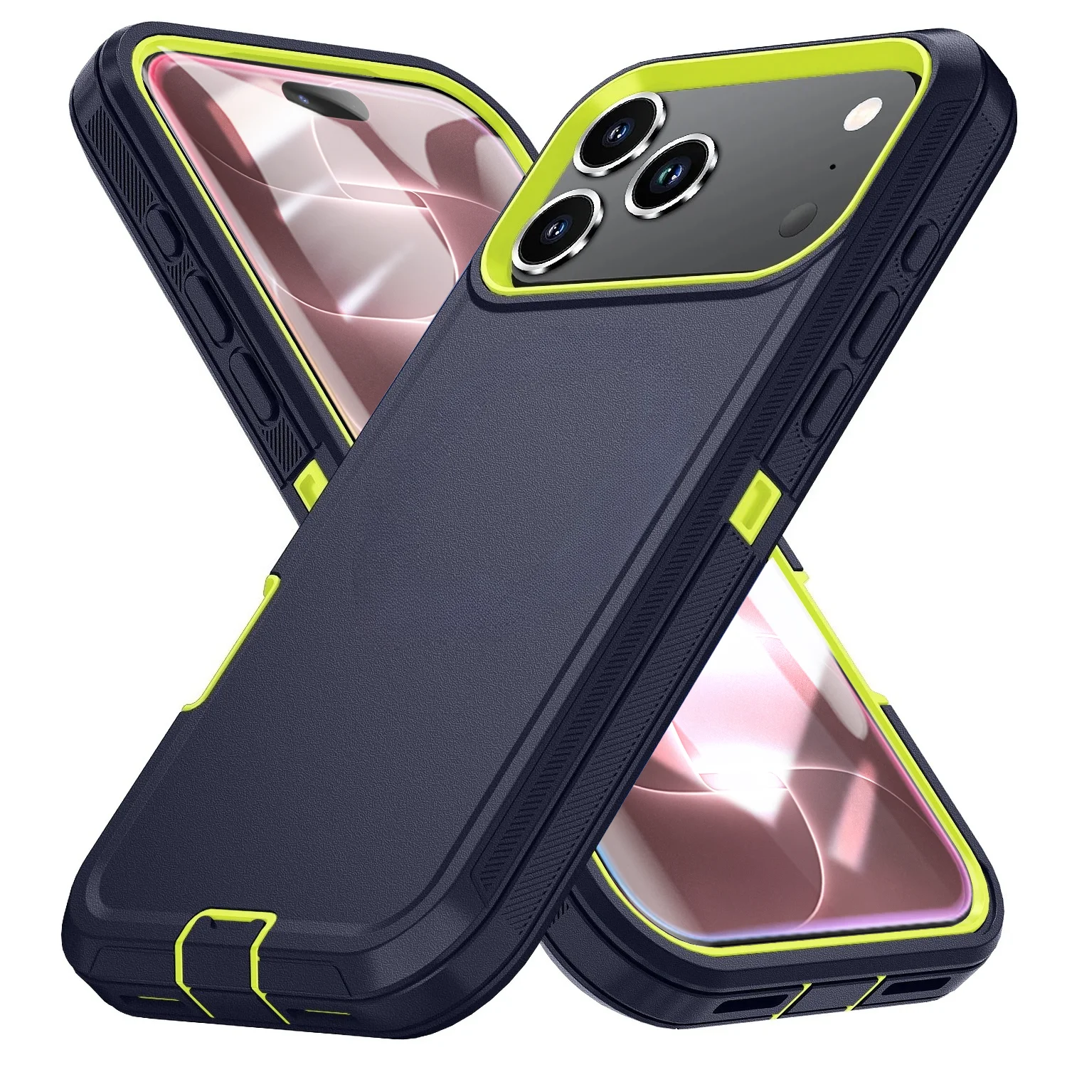 Stoßfeste Panzer-Handyhülle für iPhone 18 17 16 Pro Max 13 12 Mini 15 14 Plus 16E Air Harte PC+TPU