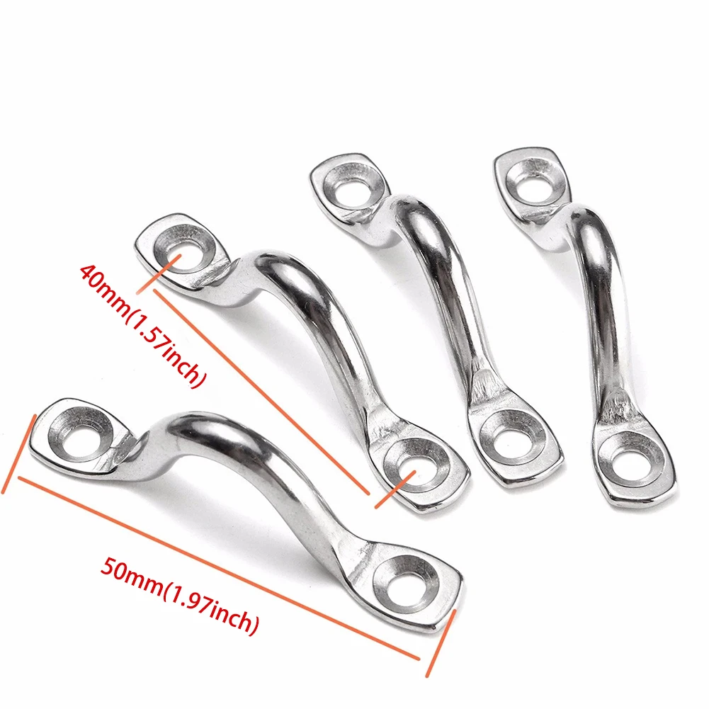 Griff 5 mm Edelstahldraht Ösengurt Boot Marine Zurrgurt (4 Stück) – Bild 6