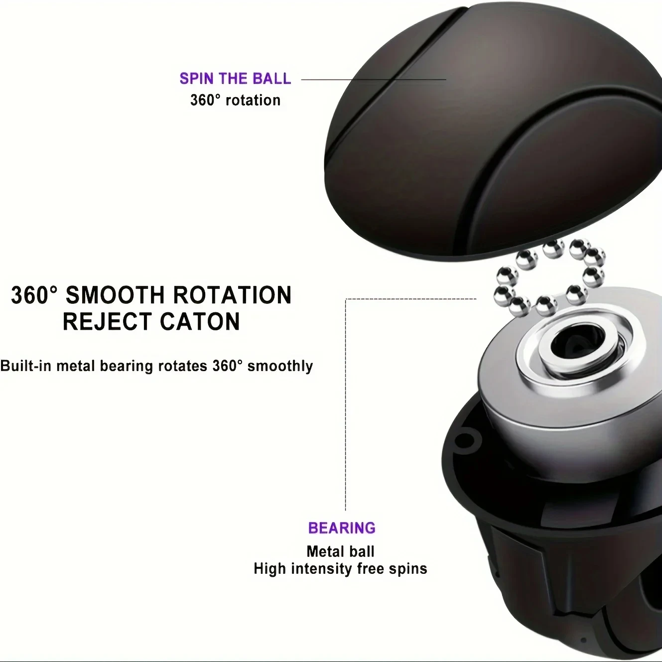 Easy-Grip Silikon-Lenkradknauf 360 ° Reibungslose Rotation – Bild 4