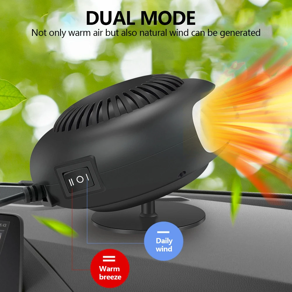 12-24V Auto Heizung Fan Auto Windschutzscheibe Anti-beschlag Demister Defroster Baustelle Outdoor Hand Wärmer