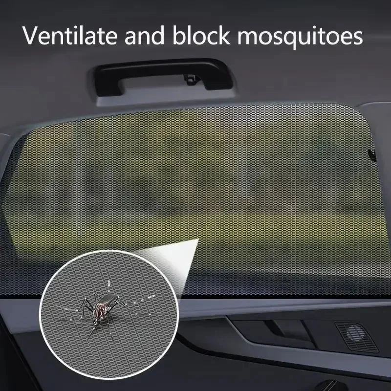 Auto Hinten Seite Fenster Sonnenschirm UV Schützen Schild (2 Stück) – Bild 3