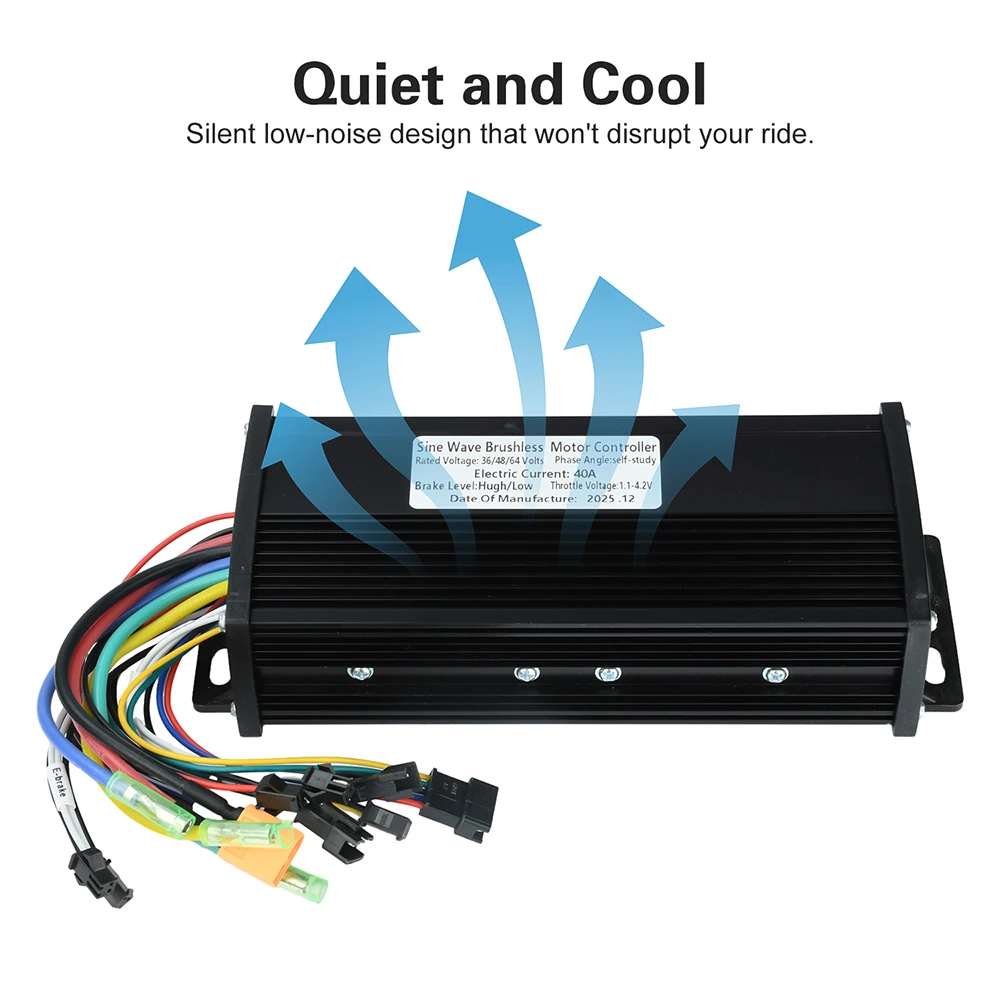 36V 48V 52V 60V 64V Sinuswellen-Brushless-Motorsteuerung 1000W 2000W – Bild 4