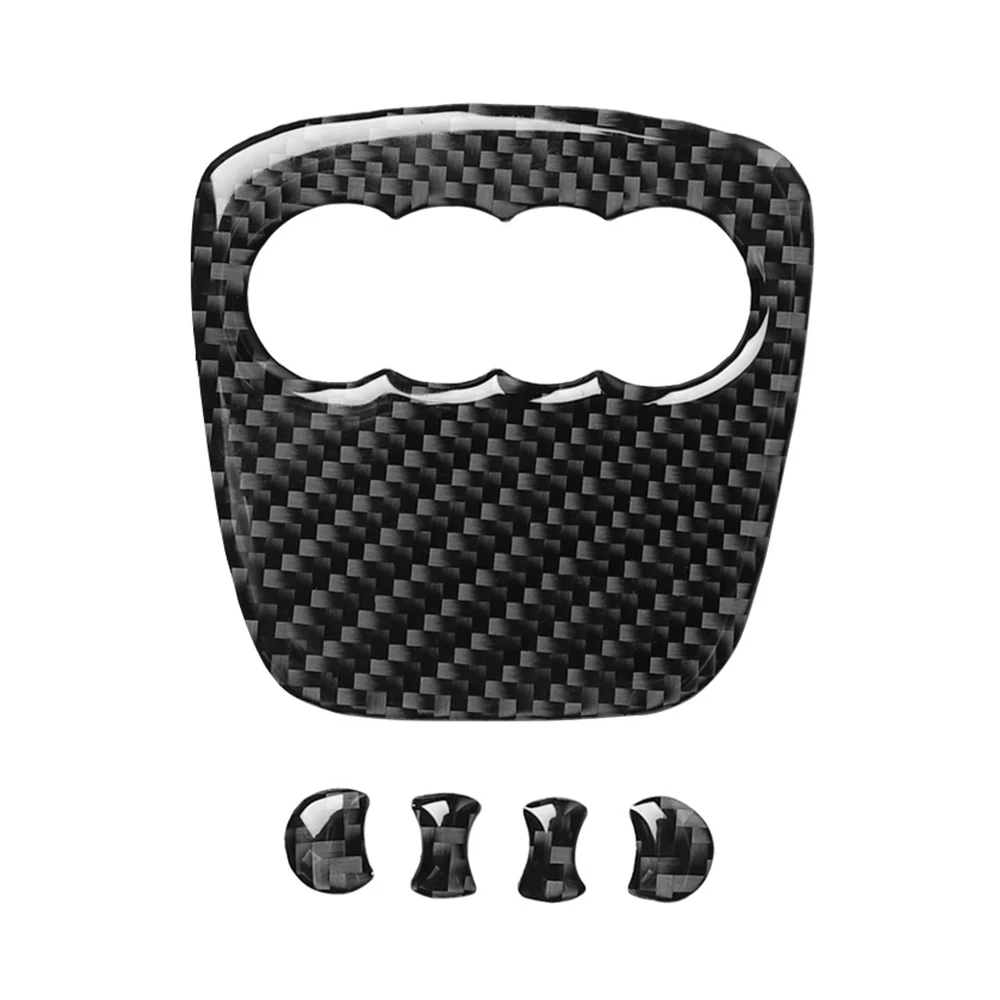 Auto Lenkrad Ring Trim Carbon Faser Aufkleber Abdeckung Dekoration – Bild 2