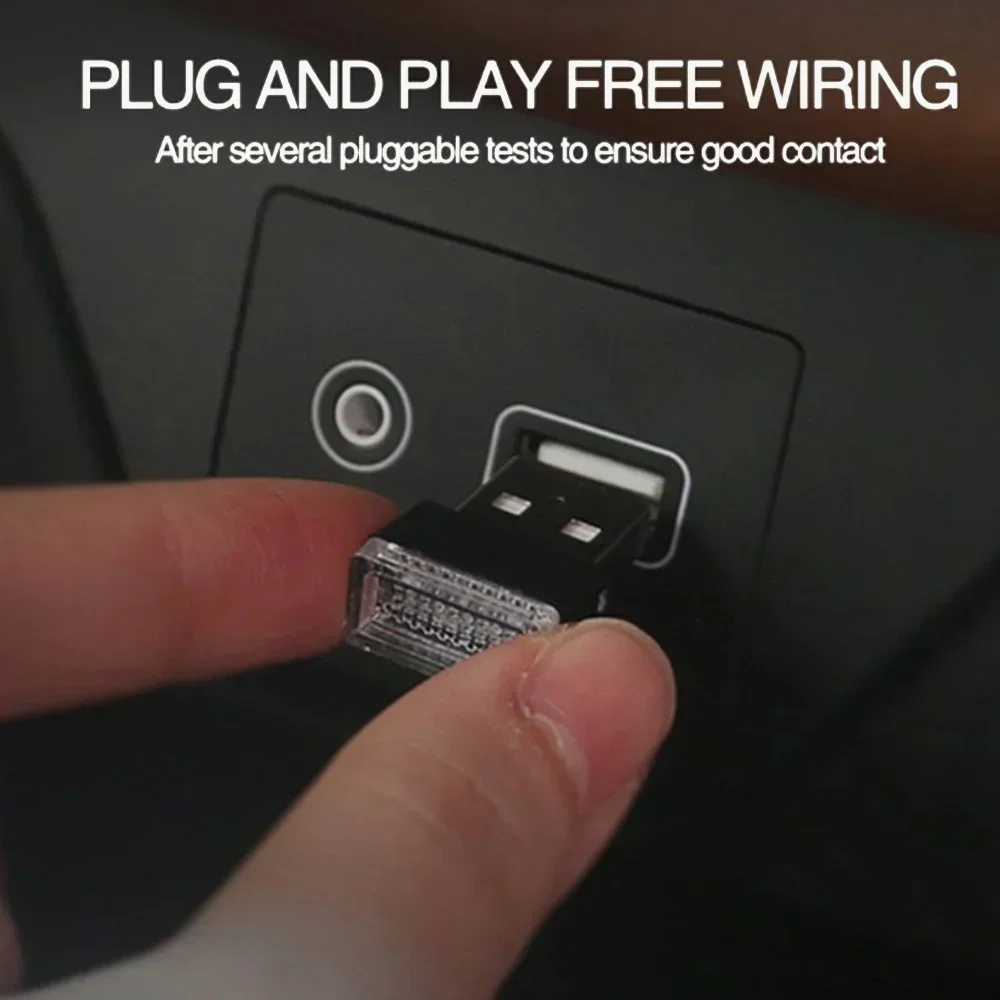 USB Auto Umgebungs LED Licht Tragbare Nacht Dekor Multi-verwenden – Bild 5