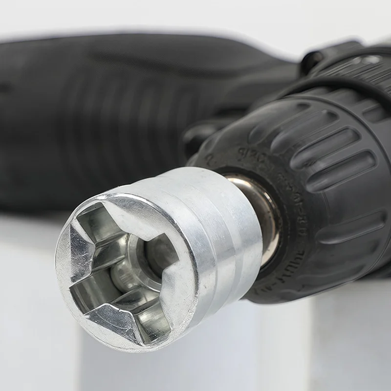 Hochleistungs-Anhänger-Wagenheber-Bohrer-Adapter aus Stahl – Bild 6