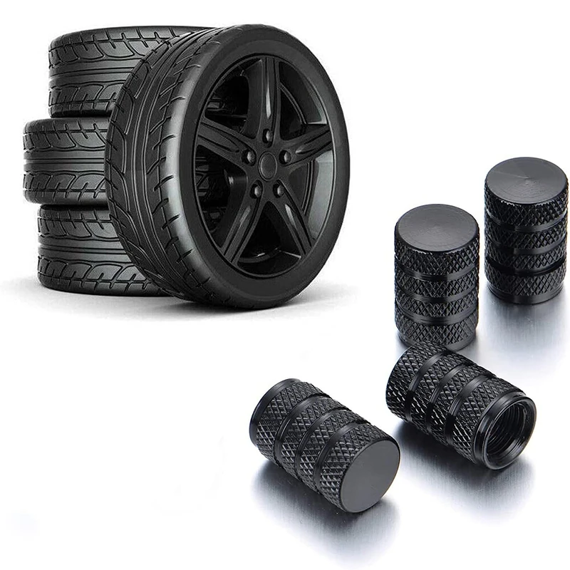 Universal Auto Rad Reifen Ventil Stem Caps Staub Abdeckungen Aluminium Reifen Rad Stem Luft Ventil (4 Stück)