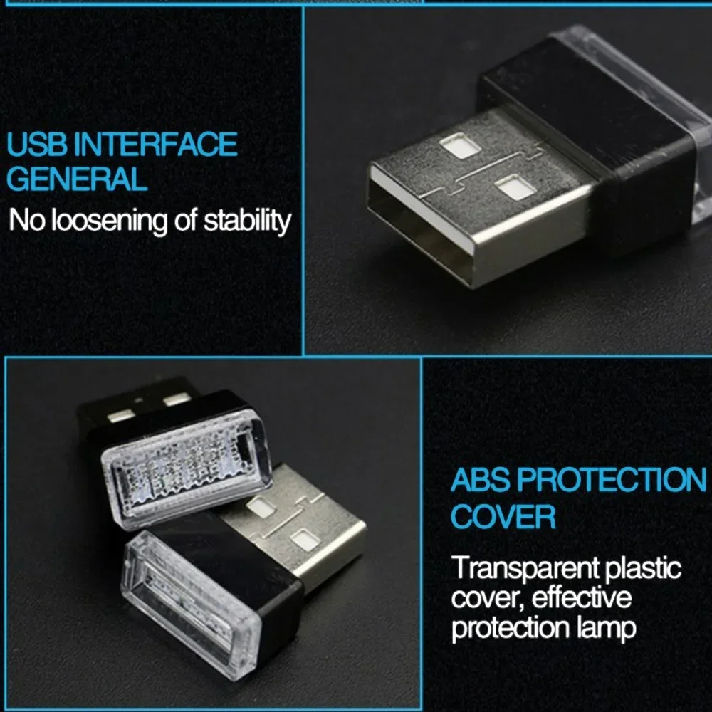 Mini-USB-LED-Autoleuchte - USB-Atmosphärenlicht für den Autoinnenraum – Bild 4
