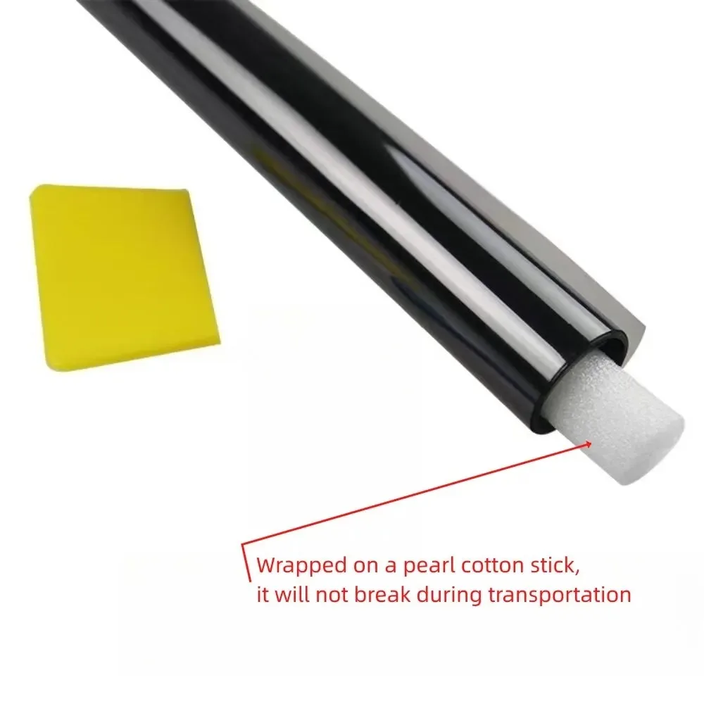 KKJOY 3 m x 50 cm VLT schwarze Fenstertönungsfolie für Autos – Bild 2
