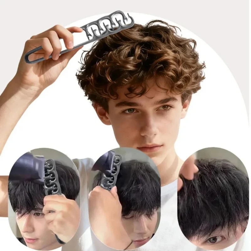 Männlich-weibliches Styling-Werkzeug-Set für lockiges Haar, flauschige – Bild 3