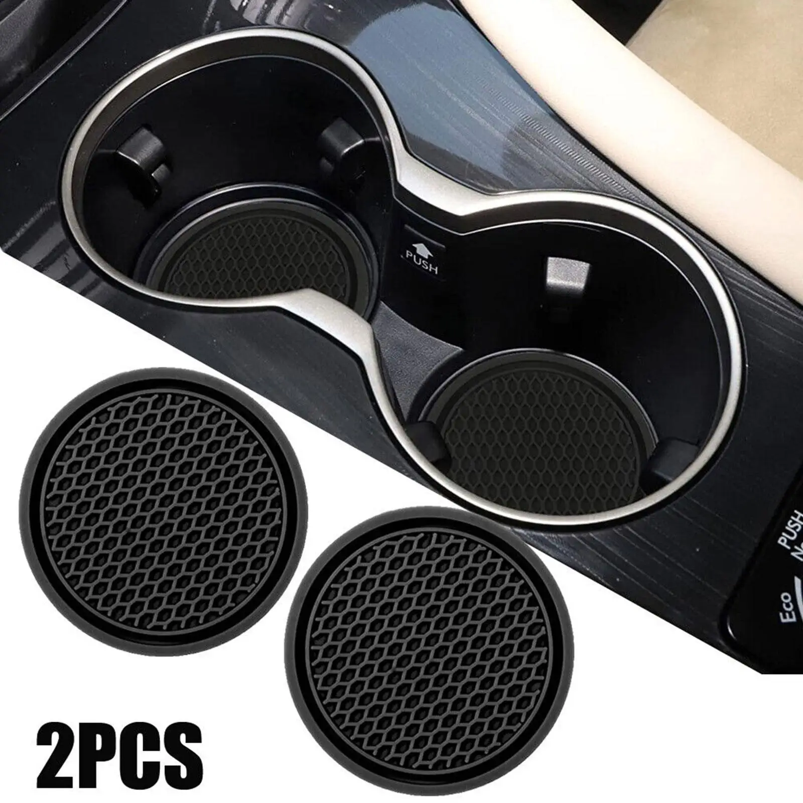 Auto Wasser becher Pad Halter rutsch feste Diamant Strass Gummi matte für Flaschen halter Untersetzer Auto