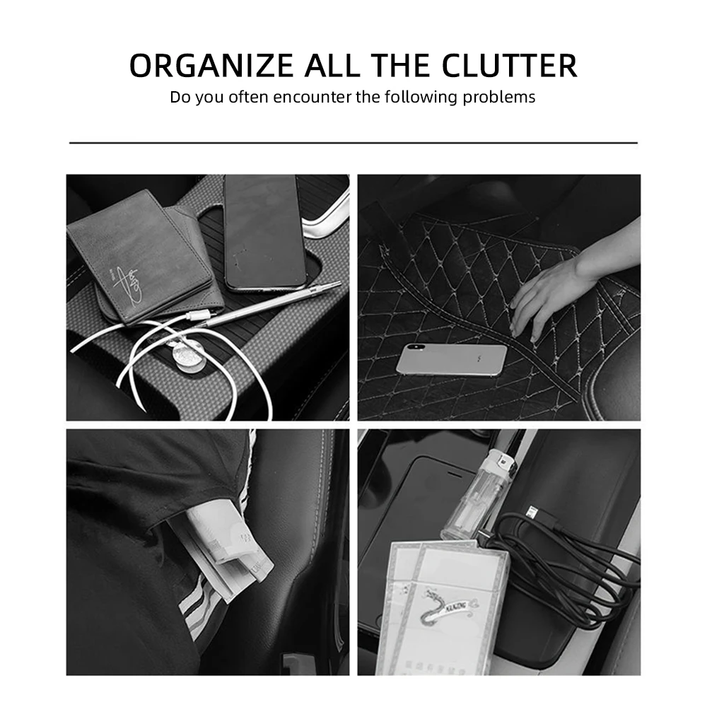 Universal Auto Sitz Lücke Organizer Lagerung Box Multifunktions Leder – Bild 6