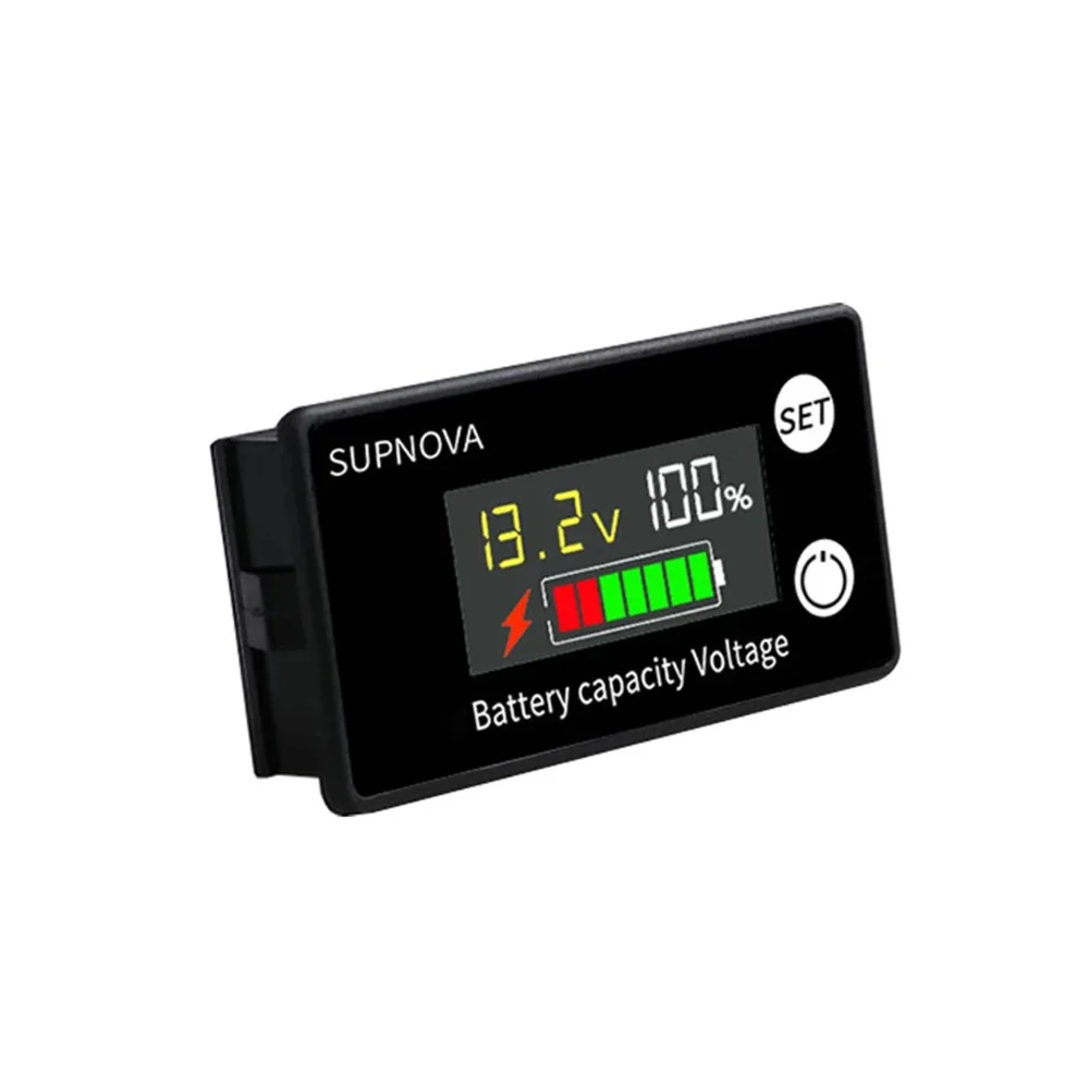 Batteriekapazitätsanzeige DC 8V-100V Blei-Säure-Lithium-LiFe PO4 Auto Motorrad Voltmeter Spannungsmesser 12V