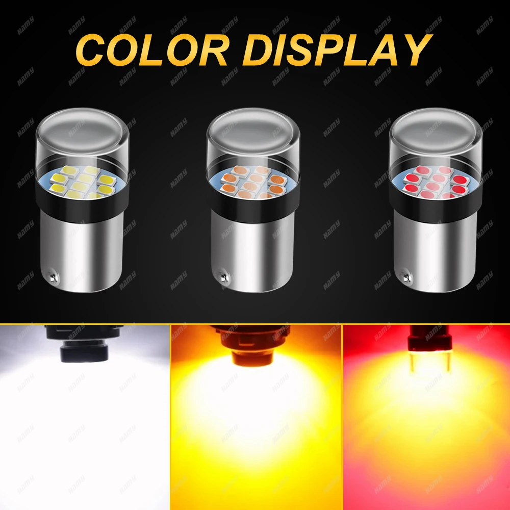 1156 BA15S 1157 BAY15D Led-lampen 12V 3030 Chips 6500K Weiß Super – Bild 5