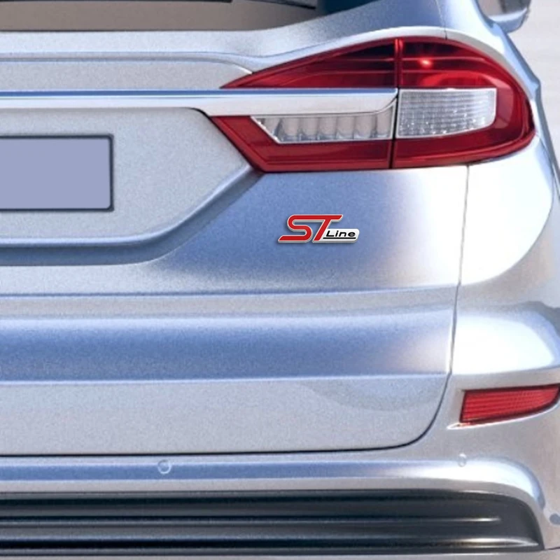 3D Metall ST Linie Kopf Kühlergrill Auto Emblem Abzeichen Chrom – Bild 6