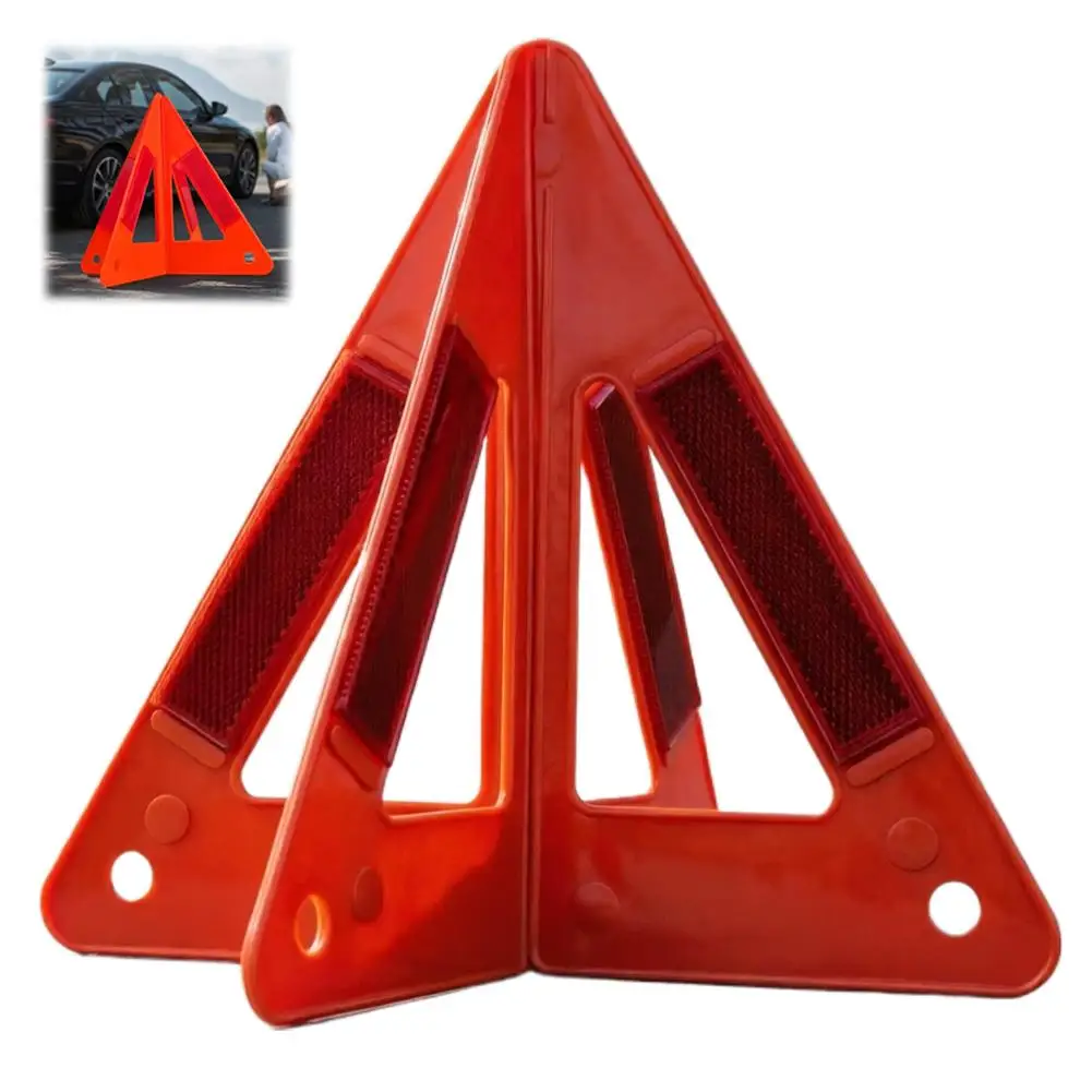 Auto-Notfallwarndreieck, reflektierendes Sicherheits-Gefahrenstopp-Schild, winddichtes Pannenhilfe-Dreieck