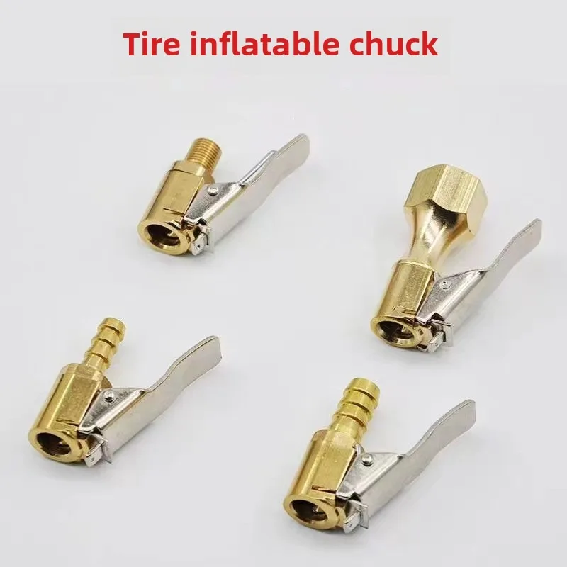 Auto Reifen Air Chuck Inflator Pumpe Ventil Stecker Clip-on Adapter Auto Messing 6mm 8mm Reifen Rad ventil