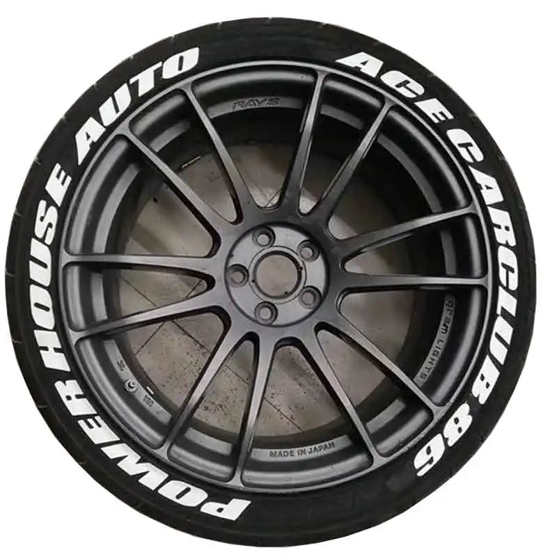 Auto Motorrad Tuning 3D Logo Reifen Rad Aufkleber Auto Motorrad – Bild 2