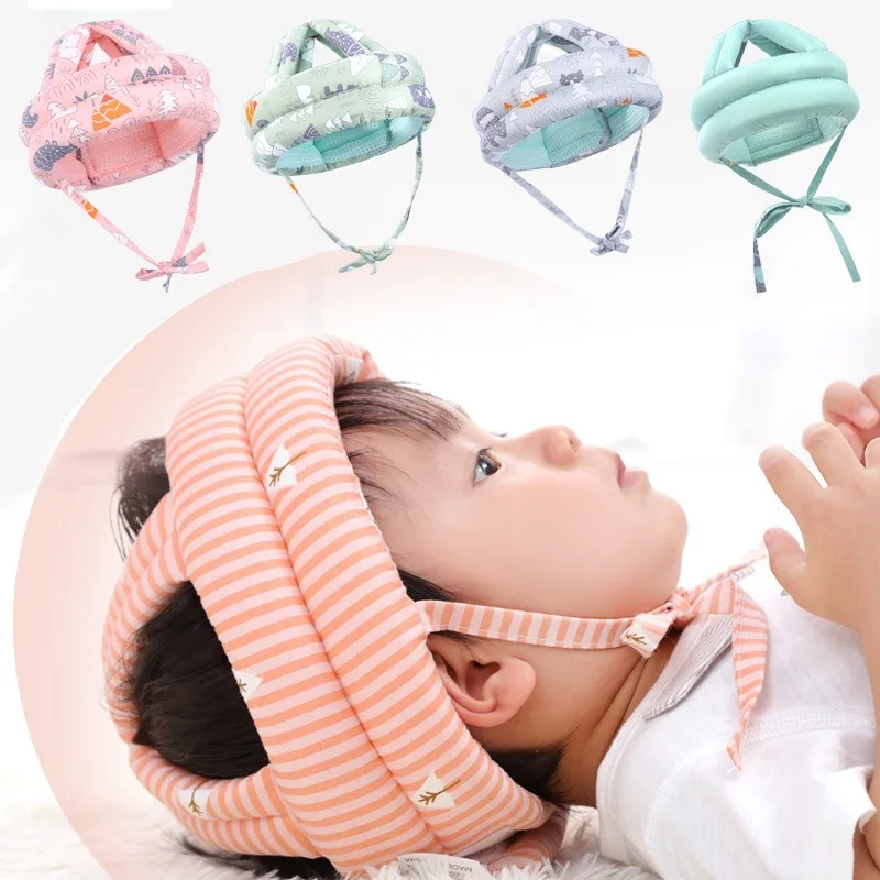 Säugling Kleinkind Cartoon Mesh Schutzhelm Baby Kinder Kopfschutz Hut – Bild 2
