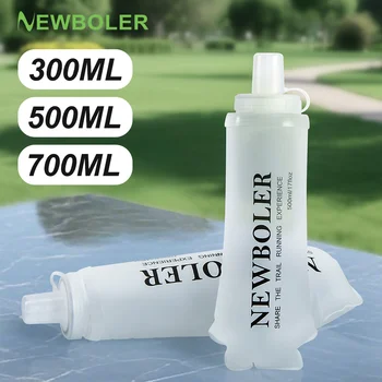 NEWBOLER Sport-Wasserflaschen BPA-frei, zusammenklappbare, weiche Trinkflasche für Laufen, Camping, Wandern