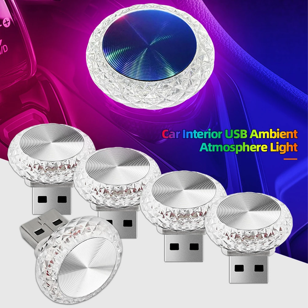 Auto Innenraum USB Umgebungs atmosphäre Licht LED dekorative Signal – Bild 2