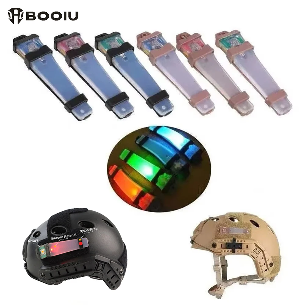 BOOIU Taktische FMA Helm Sicherheit Blinklicht IR Strobe Wasserdichte Outdoor Survival Signal Licht Wandern