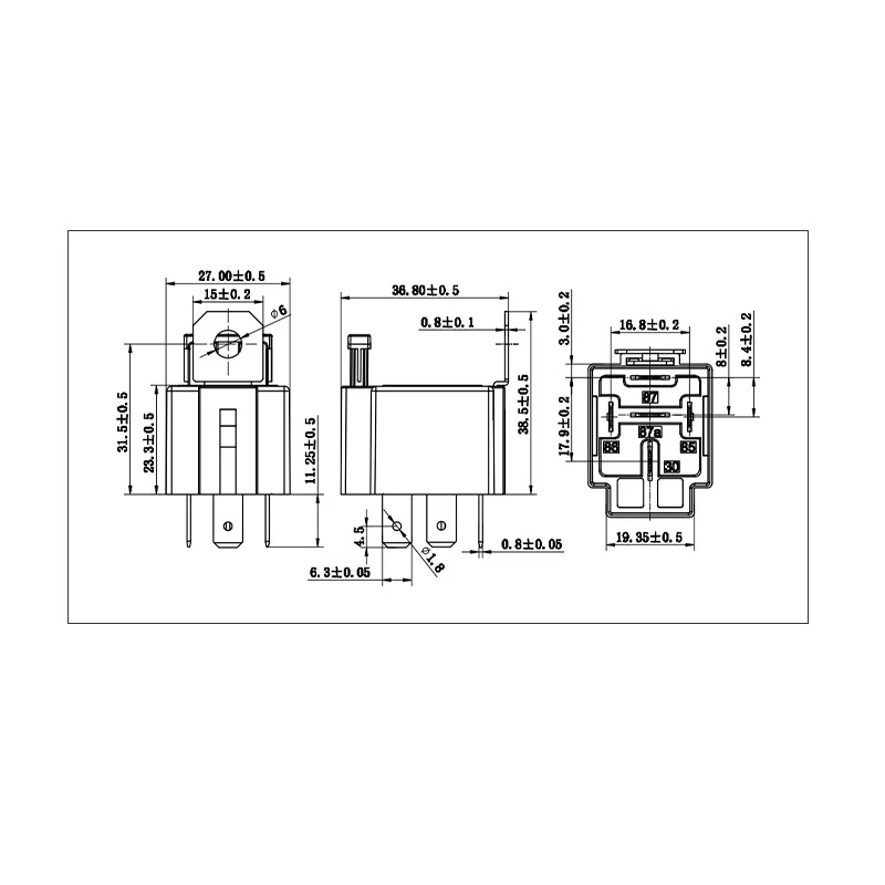 Auto Sicherung Relais Automotive Relais Circuit Control 40A (5 Stück) – Bild 2