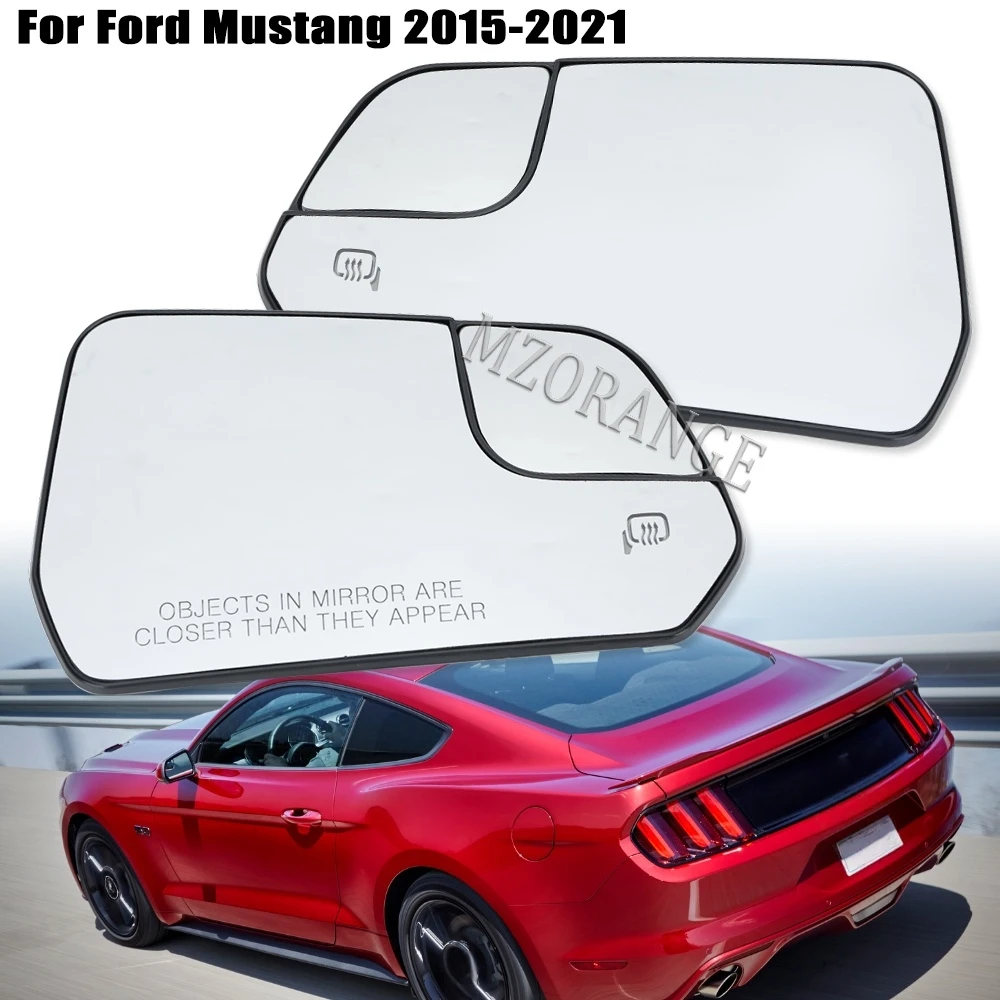 Auto-Rückspiegelglas für Ford Mustang 2015 2016 2017 2018 - 2021 Türflügelspiegel Linse Beheizt FR3Z17K707S