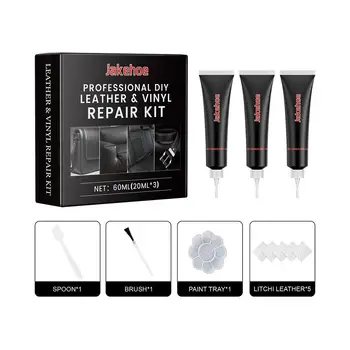 Leder-Reparaturset für Möbel, Sofa, Jacken, Autositze & Handtaschen, Vinyl-Reparaturset mit Einfachen
