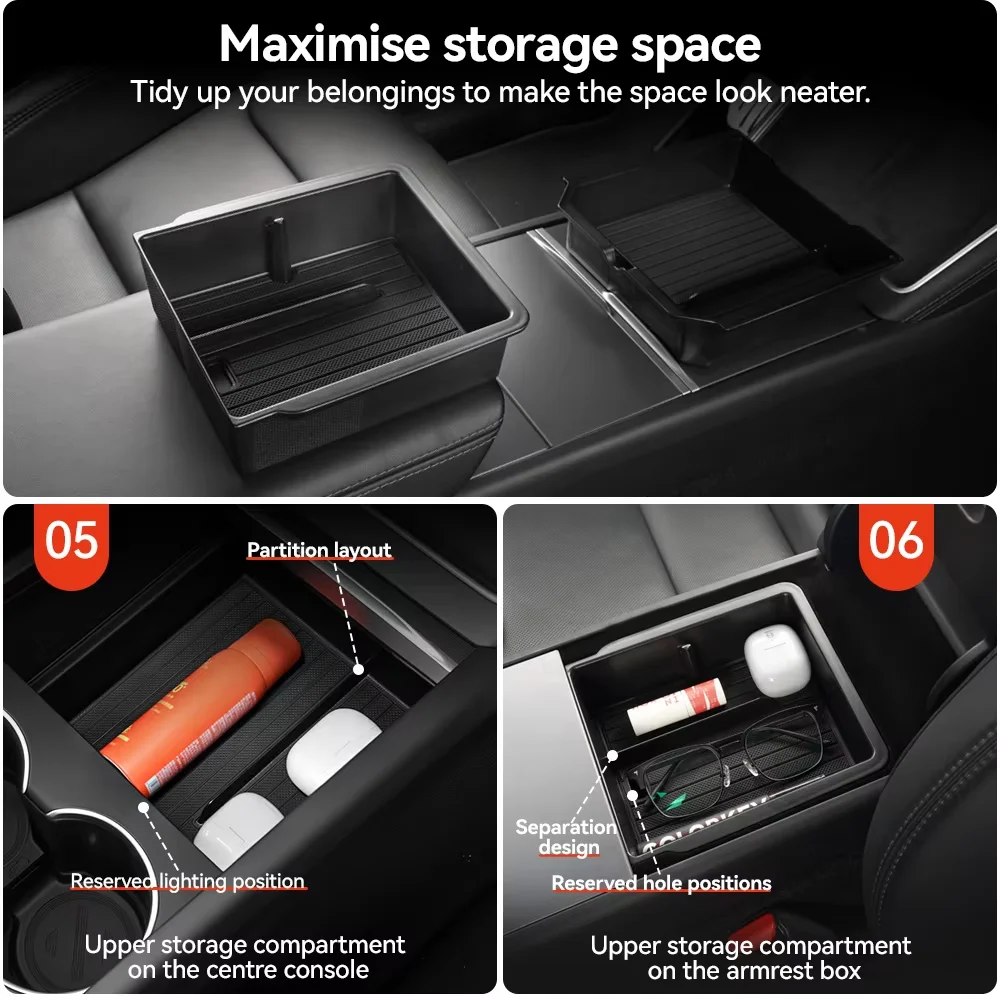 Tesla Model 3/Y/YL Highland Juniper 2026 Mittelarmlehne Versteckter – Bild 4