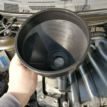 Befülltrichter mit Filter für Automobile, Motorräder und Getriebe. Öl- und Wassertrichter mit Filter
