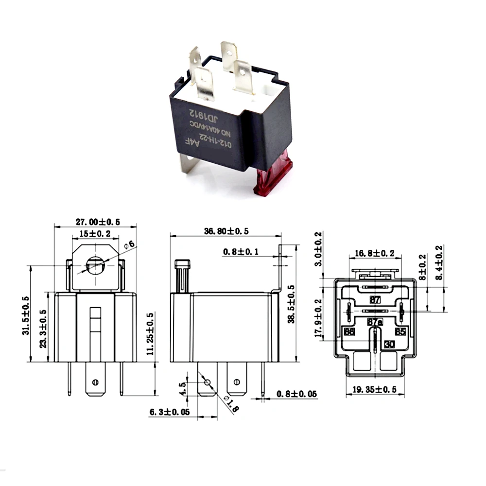 40a 12V 24V Autos icherungs relais Kfz-Relais schaltung steuerung – Bild 6