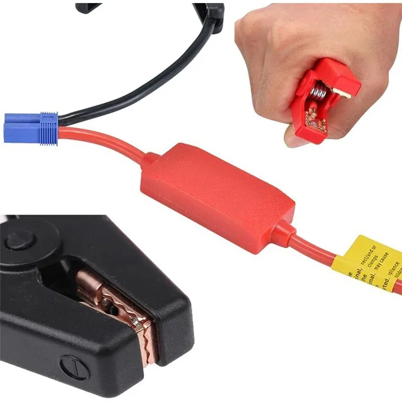 Starthilfekabel für Autos mit Klemmen, EC5-Stecker, Booster-Kabel – Bild 4