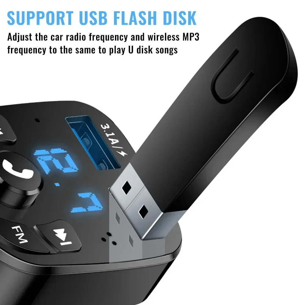 Auto-Freisprecheinrichtung Bluetooth 5.0 FM-Transmitter-Kit – Bild 5