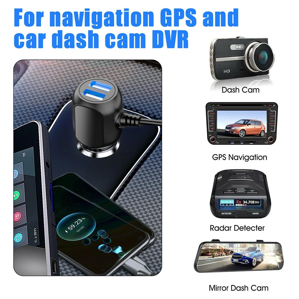 3-typen Ladekabel Dash Cam Auto Ladegerät Mini USB Kabel Micro USB – Bild 3