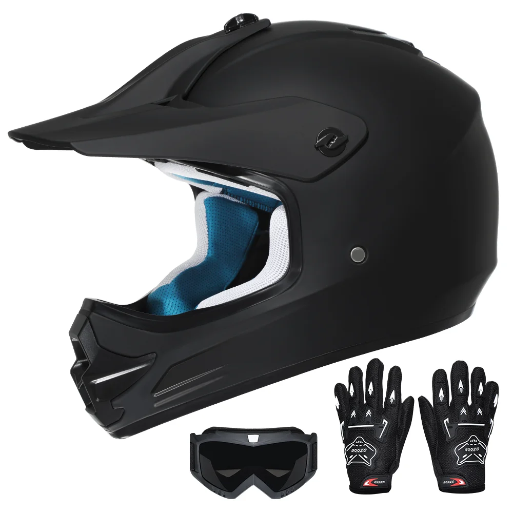Jugend-Motocross-Helm für Quad ATV UTV Dirt Bike Roller Entspricht DOT-Standards Motorradhelm für Kinder 3-12