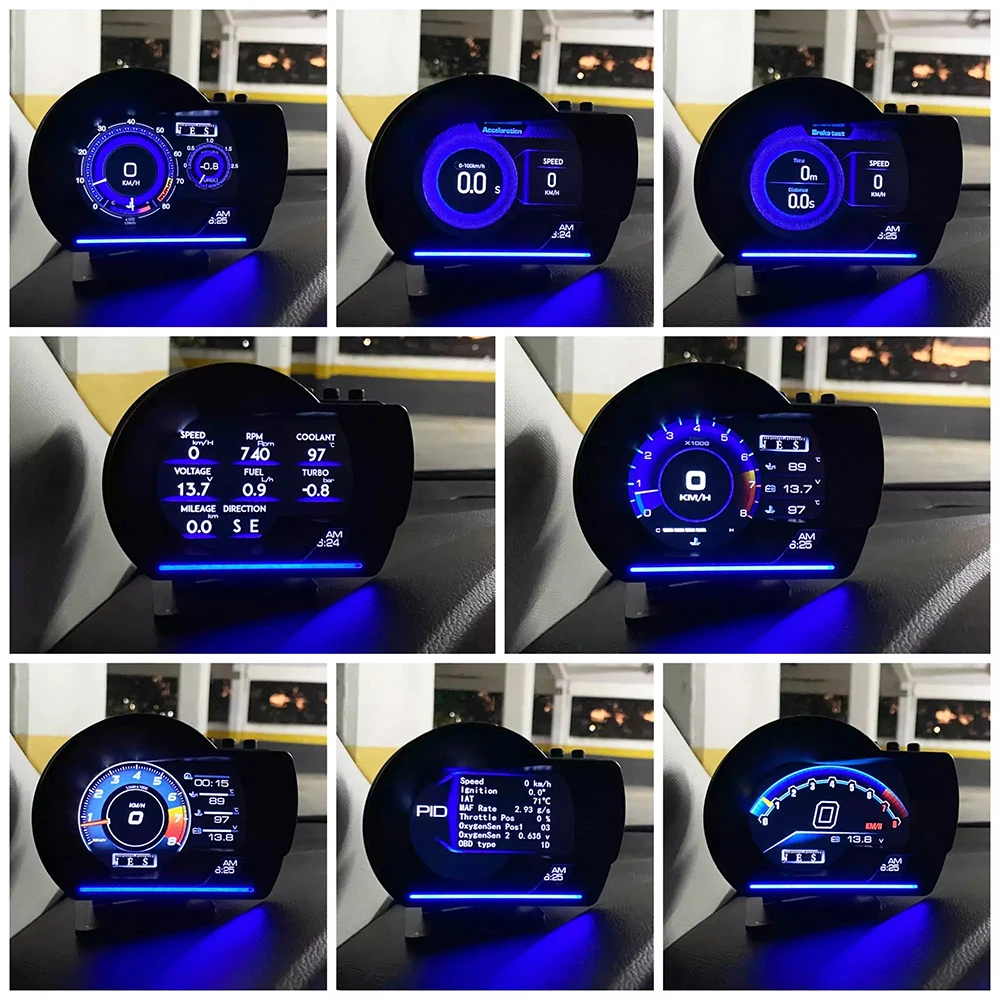 A501 Auto Head-Up-Display OBD2 Smart Car HUD Turbo-Anzeige Digitaler – Bild 3