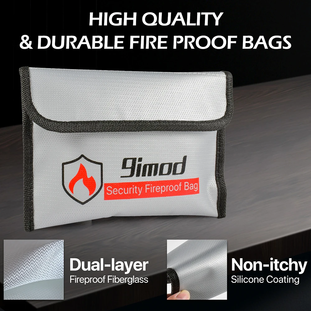9imod 5x8 Zoll tragbare feuerfeste Tasche explosionsgeschützte – Bild 3