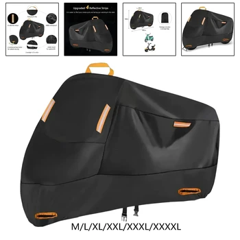 Motorradabdeckung Wasserdicht Ganzjährig Staubdicht UV-Schutz Outdoor Indoor Roller Verschleißfester Stoff