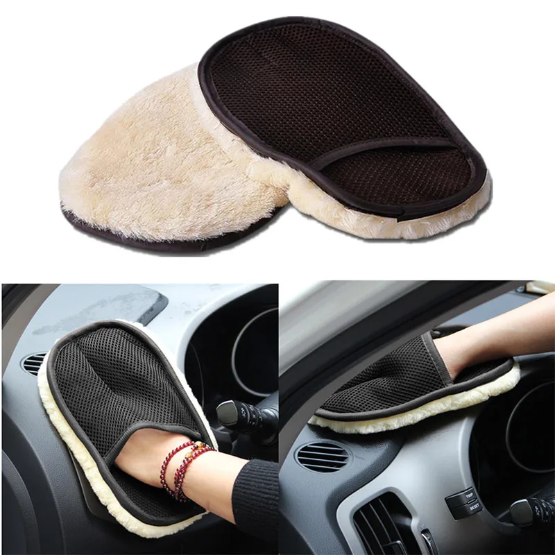 Mikrofaser Wolle Weiche Auto Auto Waschen Handschuh Reinigung Auto Reinigung handschuh Motorrad Waschmaschine