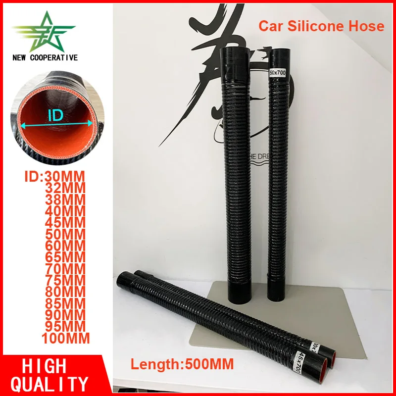 ID30-100mm Länge 500mm Auto-Silikonschlauch Luftansaugrohr Kühlerleitung Hochdruck-Temperaturbeständiger