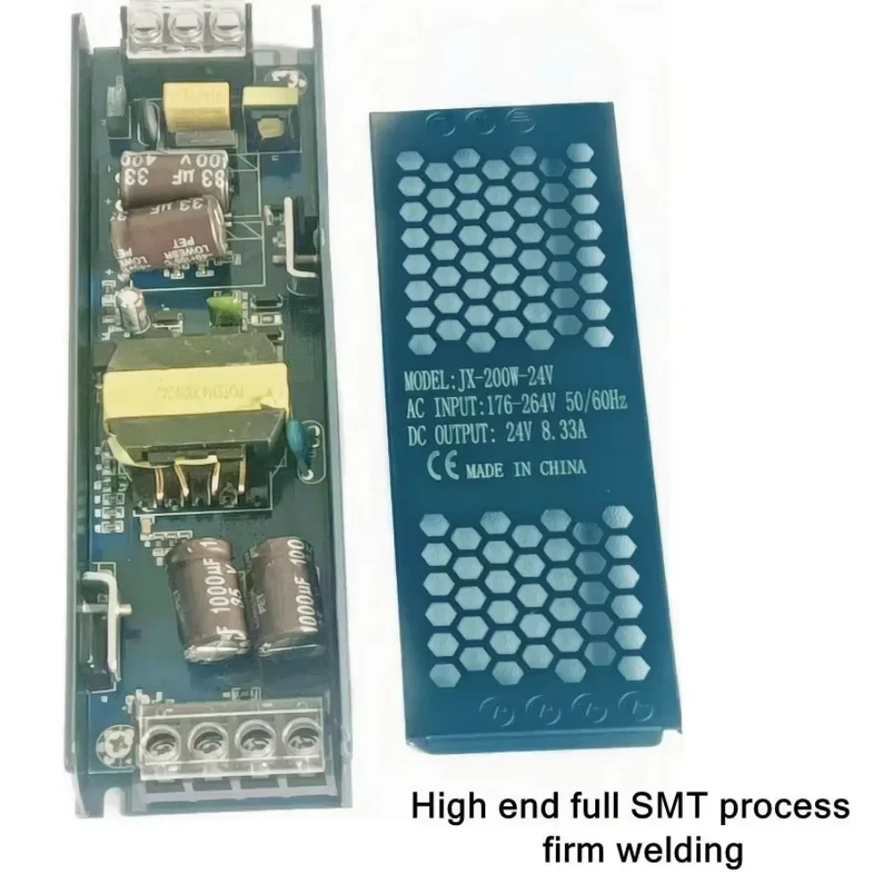 Ultradünner Beleuchtungstransformator DC12V/24V Netzteiladapter 5A 12A – Bild 3