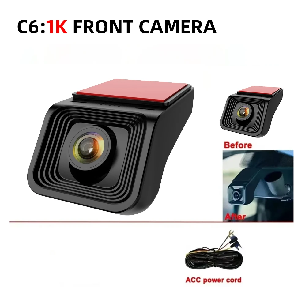 Dashcam 4K&:2K Frontkamera mit WIFI, Super-Nachtsichtfunktion, G-Sensor, 24-Stunden-Parkmodus, Loop-Aufnahme