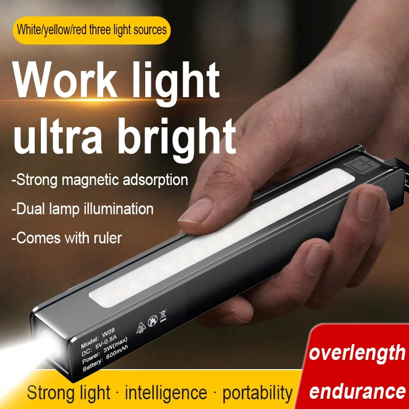 Tragbare LED-Klapp-Arbeitstaschenlampe mit Magnet-Taschenlampe – Bild 2