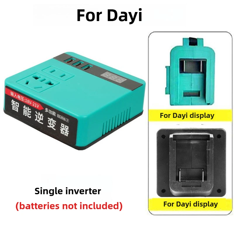 220V 120W USB-Powerbank für Makita, Milwaukee, DeWalt und Dayi 18V – Bild 4