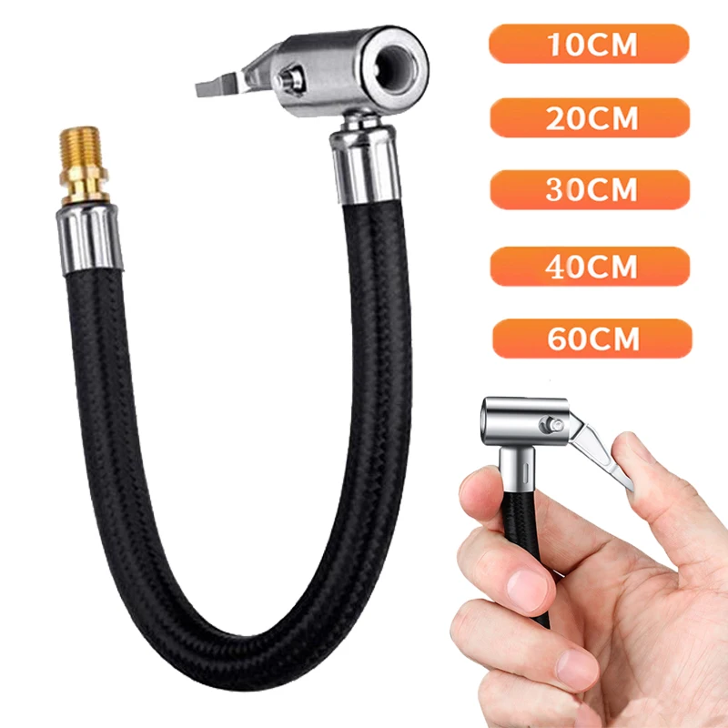 10/20/30/60 cm Auto Reifen Air Inflat Verlängerung Schlauch Motorrad Reifen Inflation Rohr Adapter Stecker