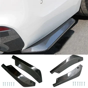 Universal Auto Vorne Hinten Stoßstange Streifen Lip Spoiler Diffusor Splitter Scratch Protector Carbon Faser